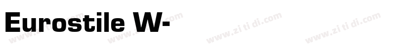 Eurostile W字体转换